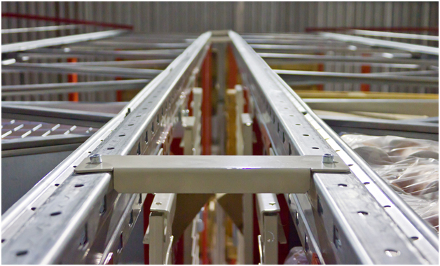 vertical metal posts