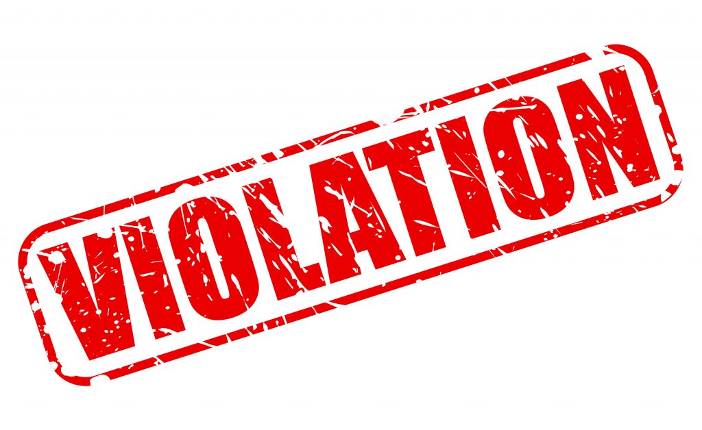 racking inspection violations