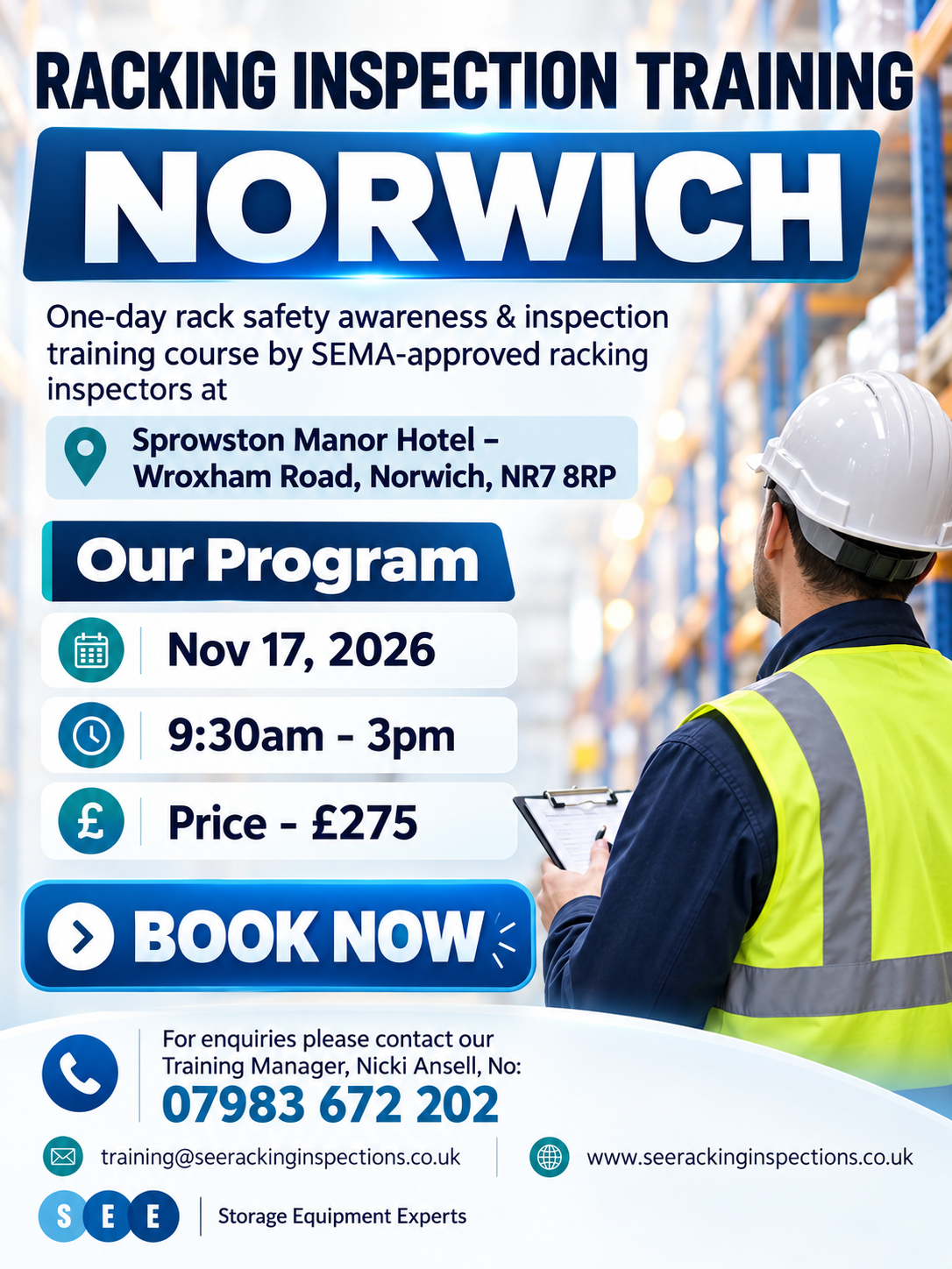 Norwich Racking Inspection Training