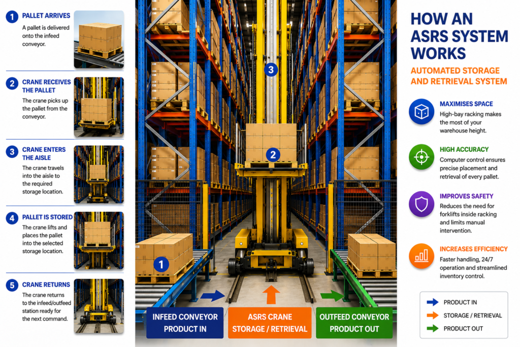 ASRS System in operation